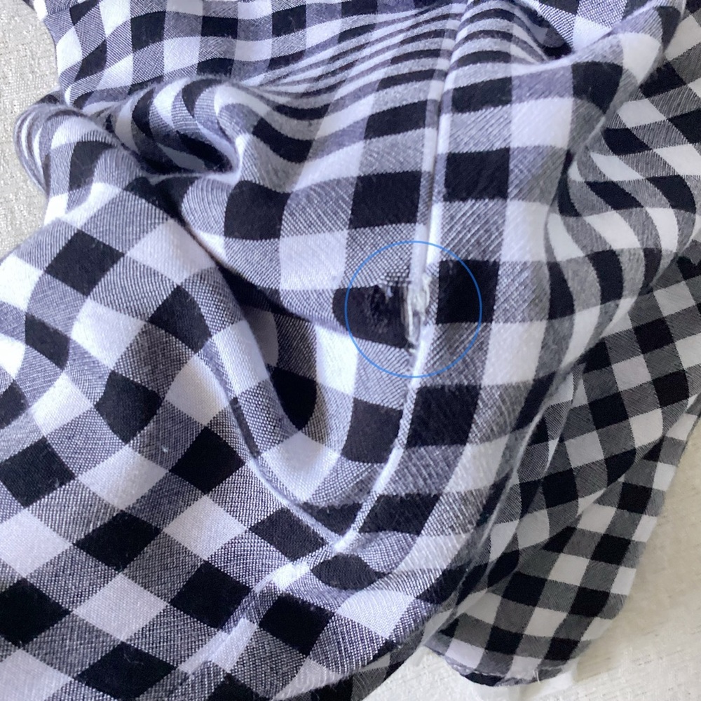 Lulu’s St. Helena Black and White Gingham Tie Front Dress Women’s Small Mini - Picture 10 of 15